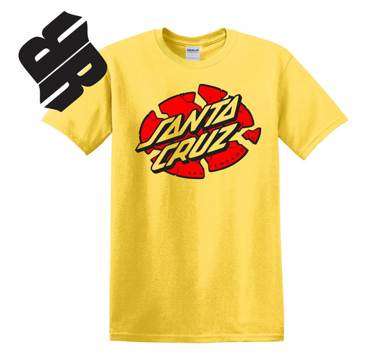 Skate Men's Shirt - Santa Cruz (Yellow) - MYSTYLEMYCLOTHING
