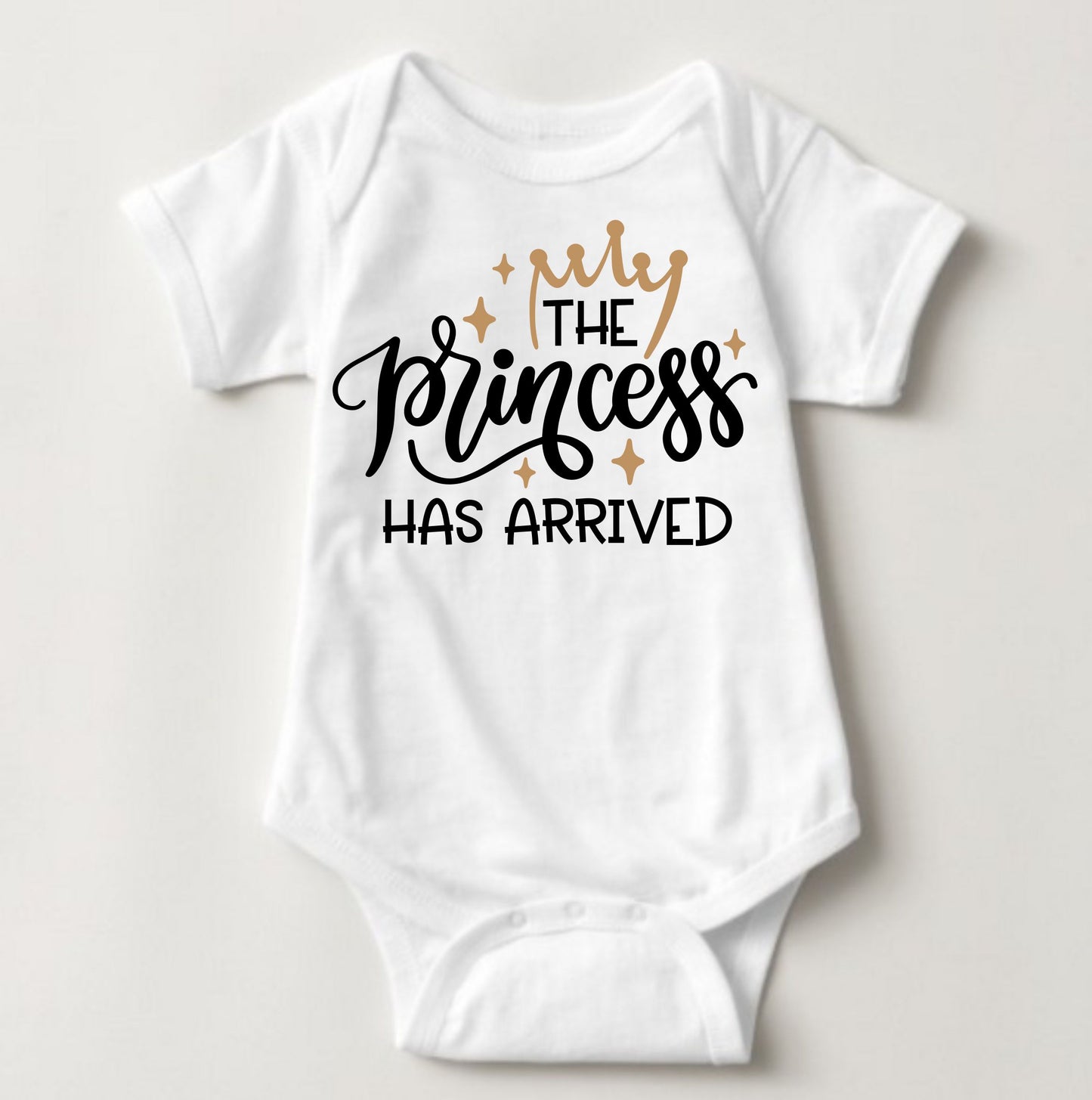 Baby Statement Onesies - The Princess has arrived - MYSTYLEMYCLOTHING