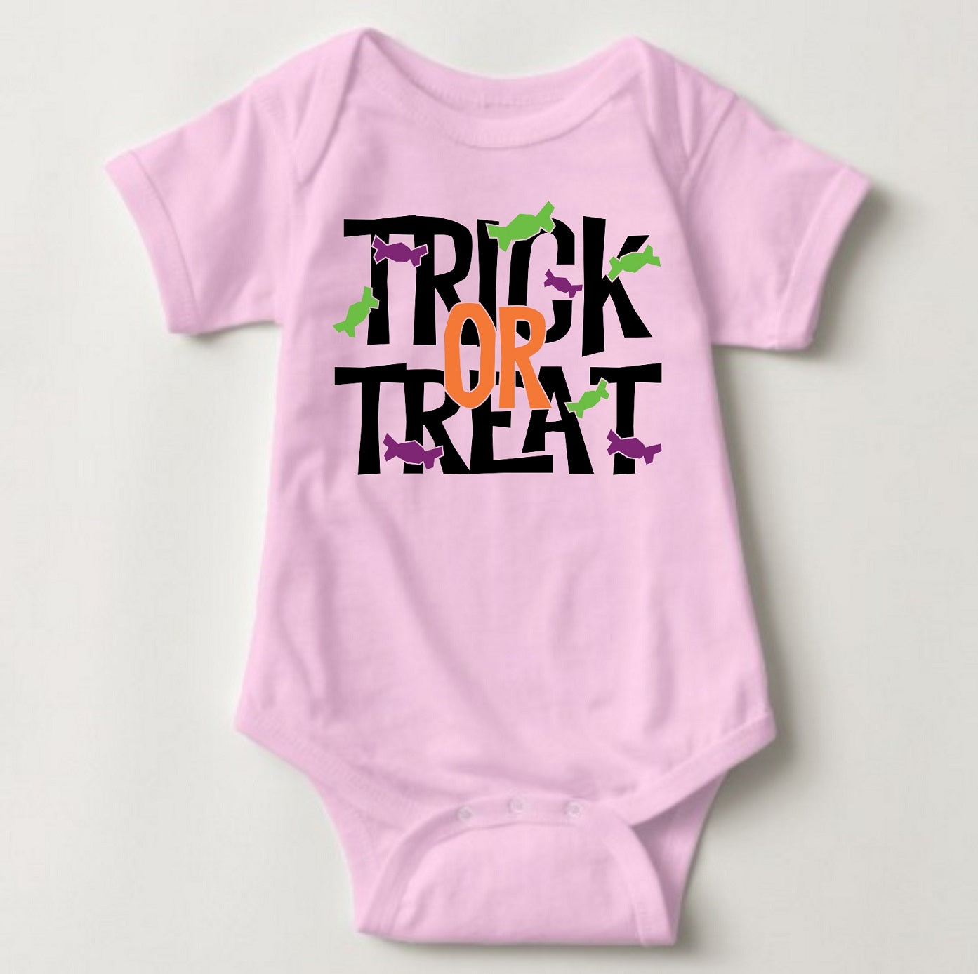 Baby Halloween  Onesies -Trick or Treat Colored - MYSTYLEMYCLOTHING