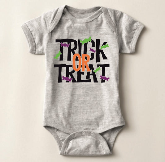 Baby Halloween  Onesies -Trick or Treat Colored - MYSTYLEMYCLOTHING