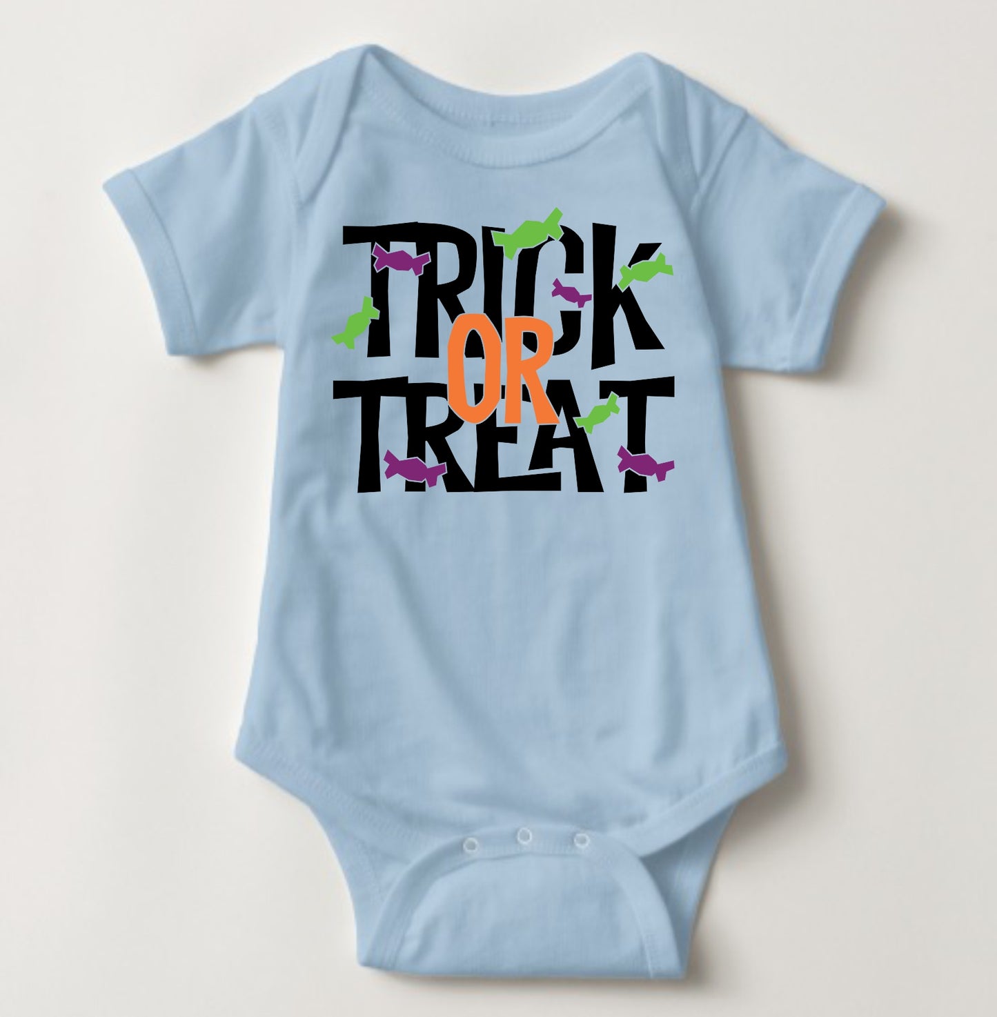 Baby Halloween Onesies -Trick or Treat Colored 2