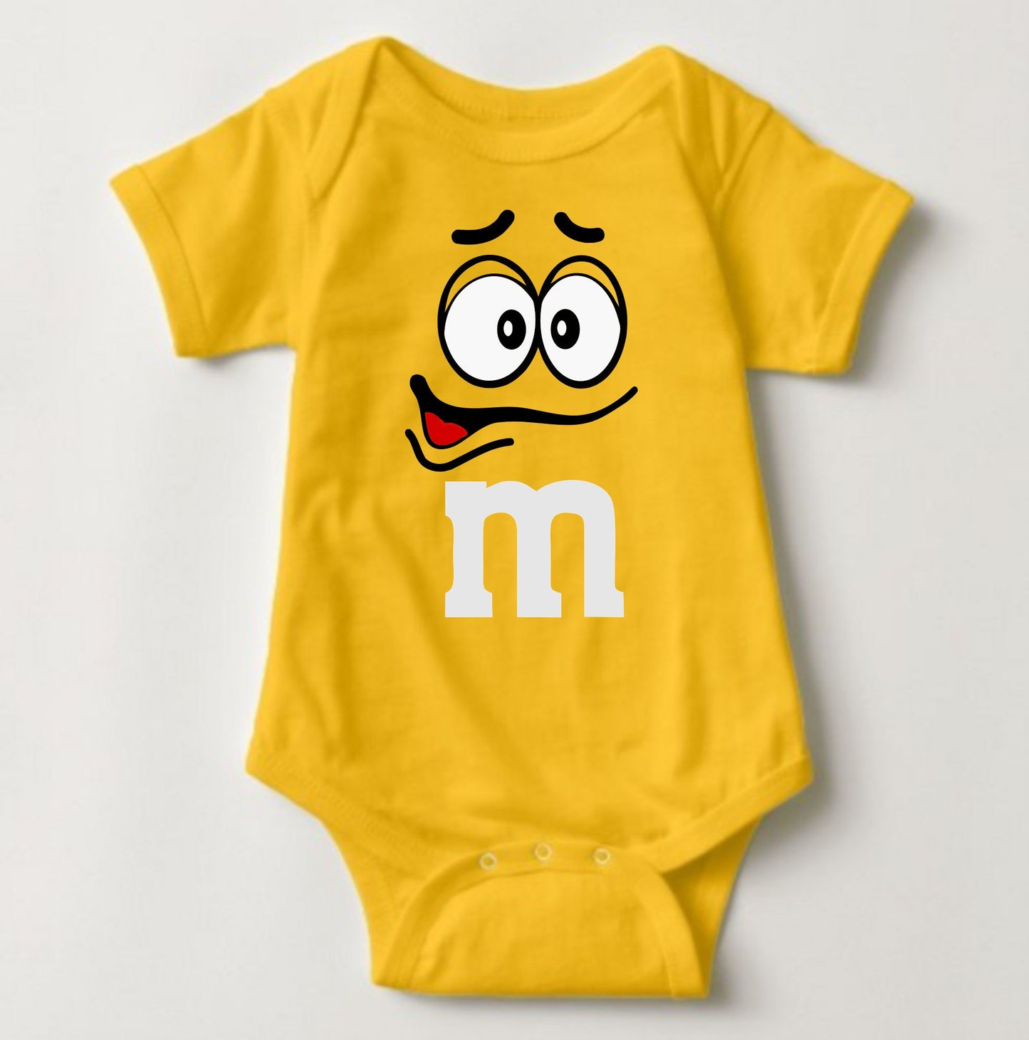 Baby Character Onesies - M&M's Yellow - MYSTYLEMYCLOTHING
