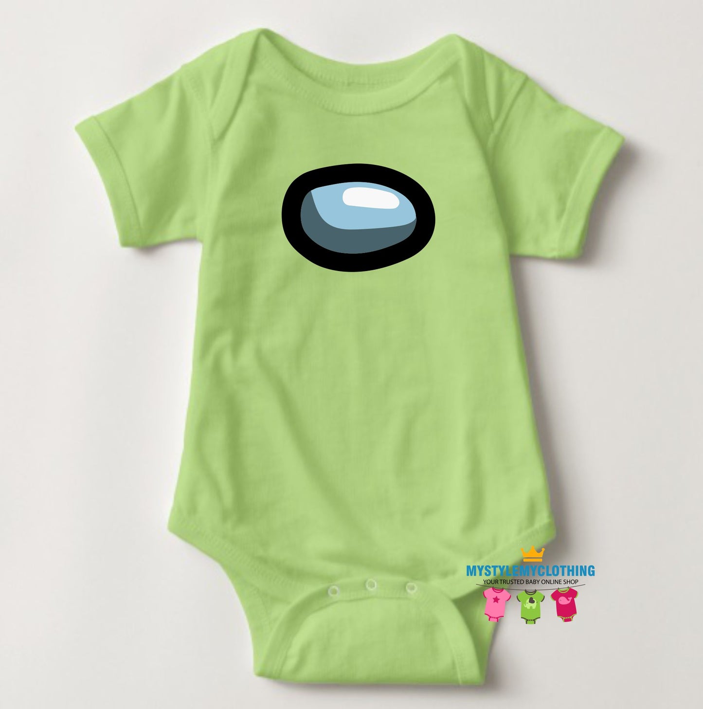 Baby Character Among Us Onesies -  Light Green - MYSTYLEMYCLOTHING
